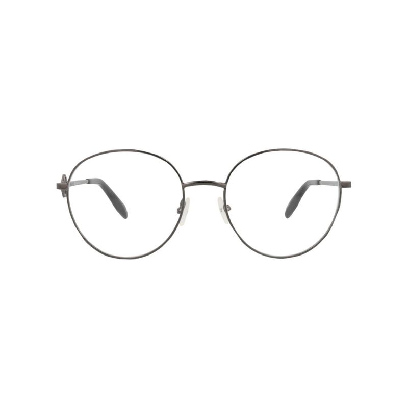 Alexander Mcqueen Round-Frame Metal Optical Frames Silver Womens